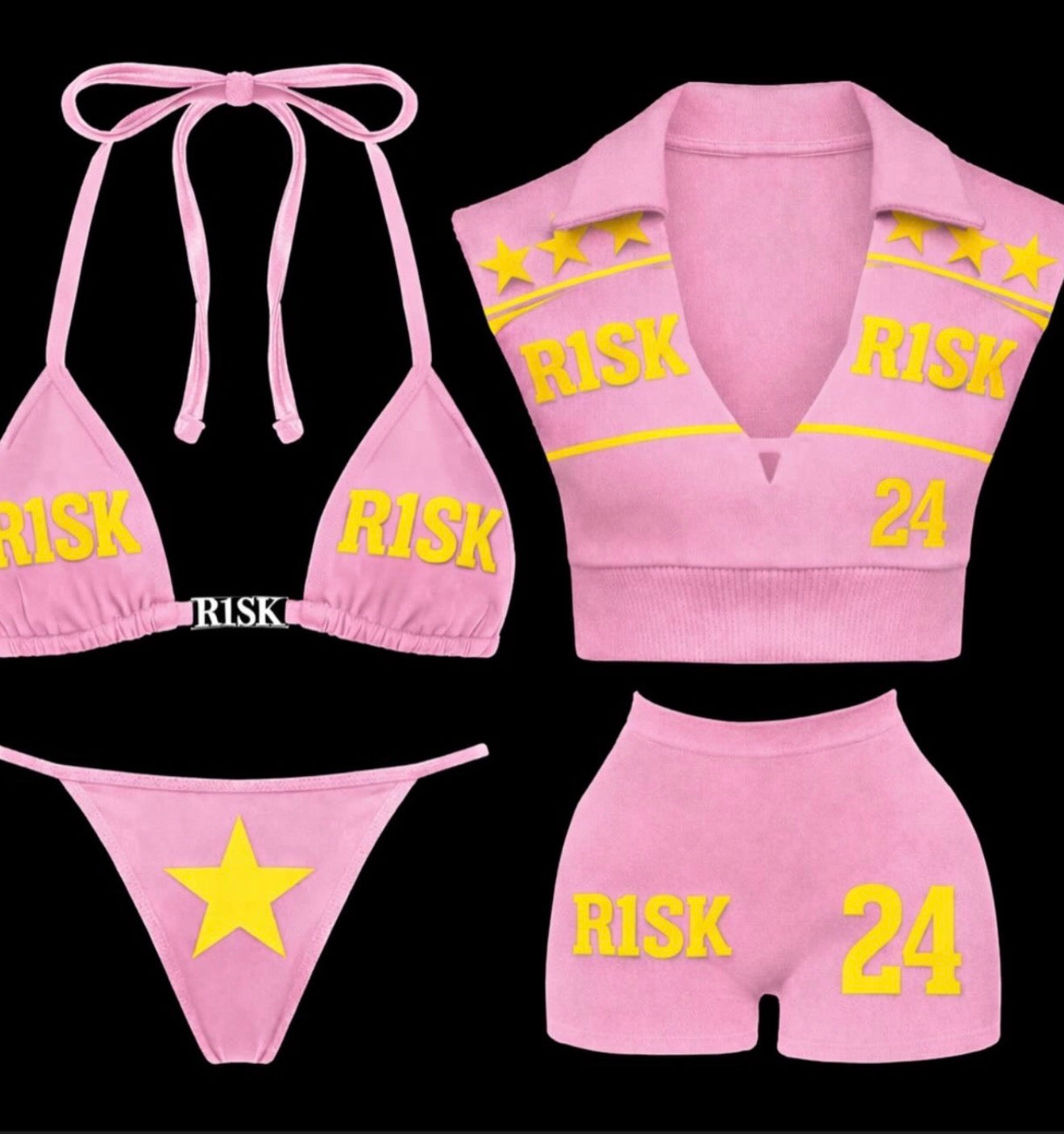 short sleeve bikini sets